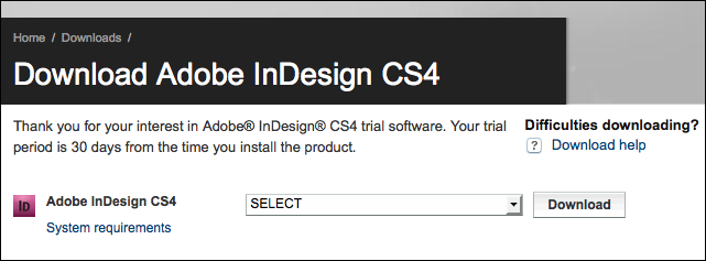 adobe indesign cs3 trial download mac